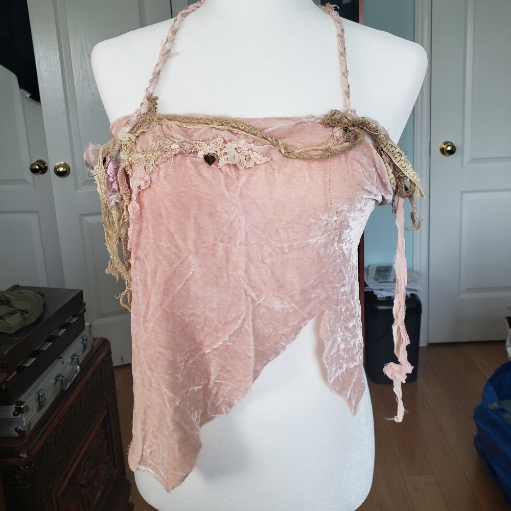 Handmade Velvet Fairy Top